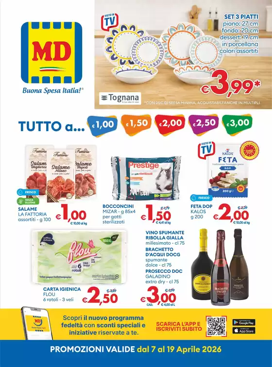 Volantino MD | Tutto a ... 1€, 1.5€, 2€, 2.5€, 3€ | 2026-04-07T00:00:00.000Z - 2026-04-19T00:00:00.000Z