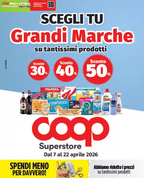 Volantino Coop | Sconto 30%40%50% | 2026-04-07T00:00:00.000Z - 2026-04-22T00:00:00.000Z