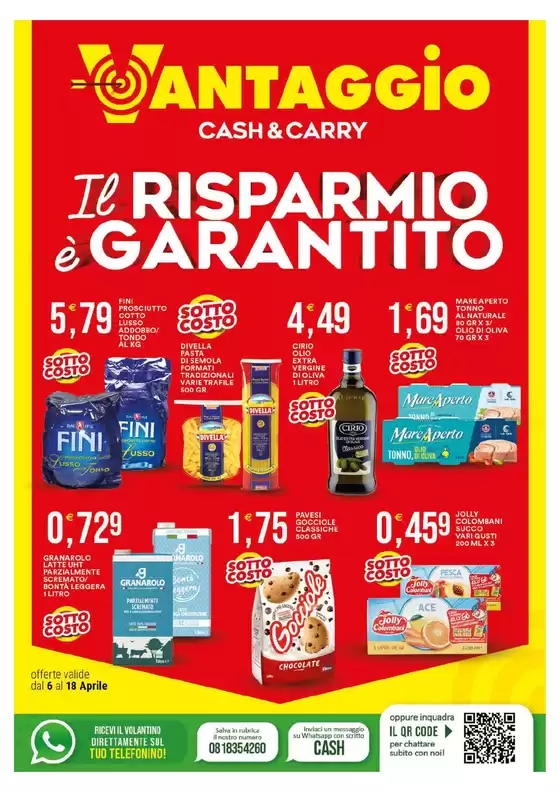 Volantino Vantaggio Cash&Carry | Il risparmio e garantito | 2026-04-06T00:00:00.000Z - 2026-04-18T00:00:00.000Z