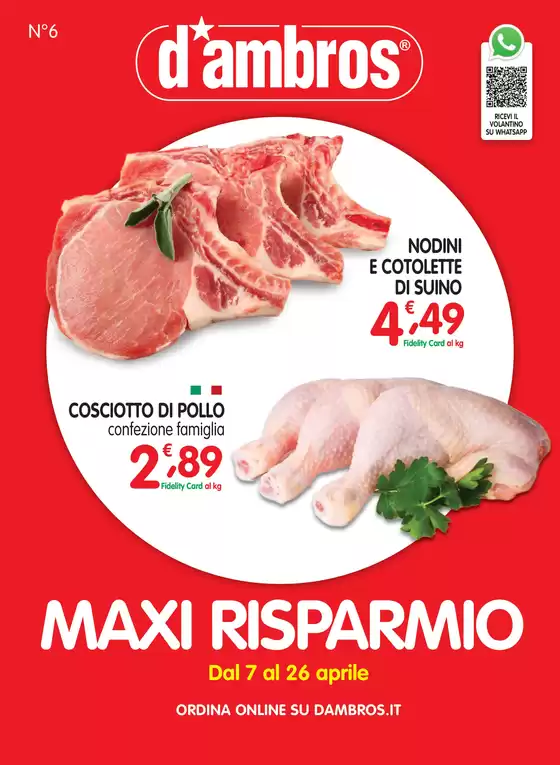 Volantino D'Ambros | Maxi risparmio | 2026-04-07T00:00:00.000Z - 2026-04-26T00:00:00.000Z