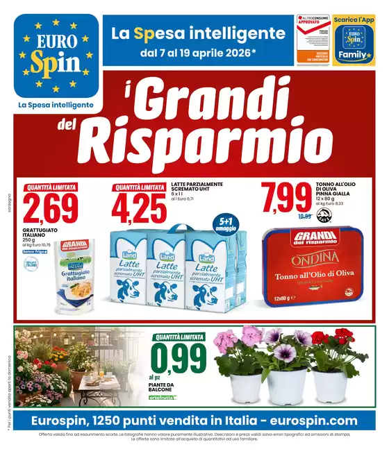 Volantino Eurospin | I grandi del risparmio | 2026-04-07T00:00:00.000Z - 2026-04-19T00:00:00.000Z