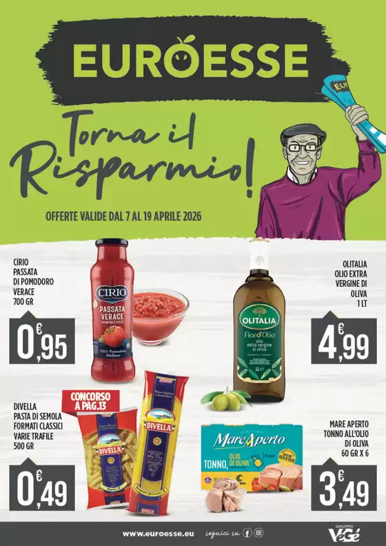 Volantino Euroesse | Torna il risparmio! | 2026-04-07T00:00:00.000Z - 2026-04-19T00:00:00.000Z