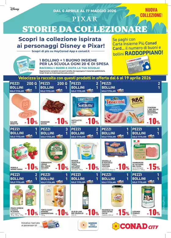 Volantino Conad City | Velocizza la raccolta con questi prodotti! | 2026-04-06T00:00:00.000Z - 2026-04-17T00:00:00.000Z
