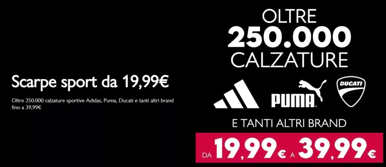 Volantino PittaRosso | Scarpe sport da 19.99€ | 2026-04-06T00:00:00.000Z - 2026-05-05T00:00:00.000Z