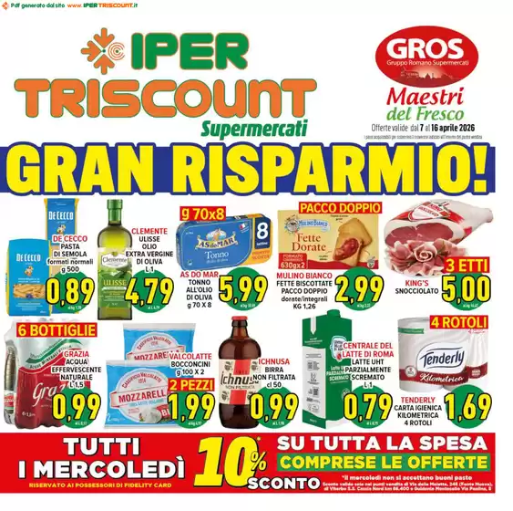Volantino Iper Triscount a Asti | Gran risparmio! | 2026-04-07T00:00:00.000Z - 2026-04-16T00:00:00.000Z