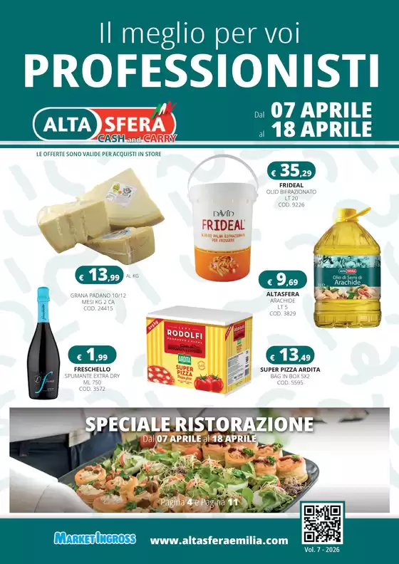 Volantino Altasfera | Il meglio per voi professionisti | 2026-04-07T00:00:00.000Z - 2026-04-18T00:00:00.000Z