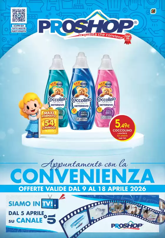Volantino Proshop | Appuntamento con la convenienza | 2026-04-09T00:00:00.000Z - 2026-04-18T00:00:00.000Z