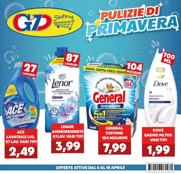 Volantino GeD SHOPPING | Pulizie di primavera | 2026-04-07T00:00:00.000Z - 2026-04-18T00:00:00.000Z
