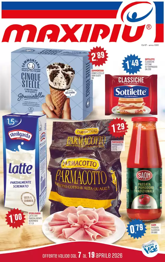 Volantino Maxipiù | Offerte valide dal 7 al 19 aprile 2026 | 2026-04-07T00:00:00.000Z - 2026-04-19T00:00:00.000Z