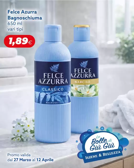 Volantino Le Bolle di Giù Giù | Promo valida dal 27 marzo al 12 aprile | 2026-03-27T00:00:00.000Z - 2026-04-12T00:00:00.000Z