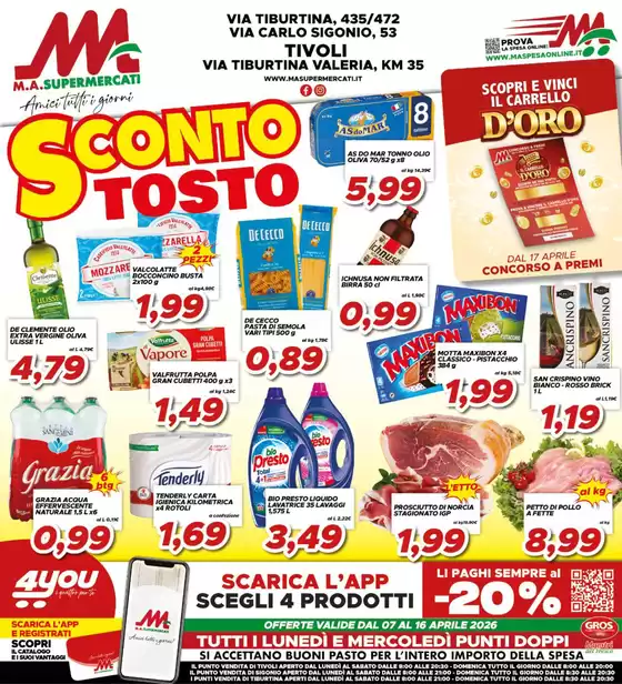 Volantino MA Supermercati | Sconto tosto | 2026-04-07T00:00:00.000Z - 2026-04-16T00:00:00.000Z