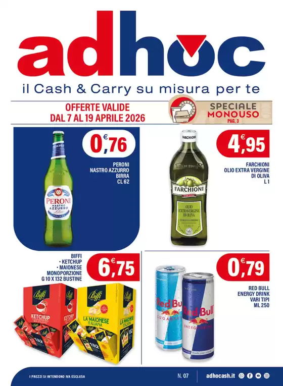 Volantino Adhoc | OFFERTE VALIDE DAL 7 AL 19 APRILE 2026 | 2026-04-07T00:00:00.000Z - 2026-04-19T00:00:00.000Z