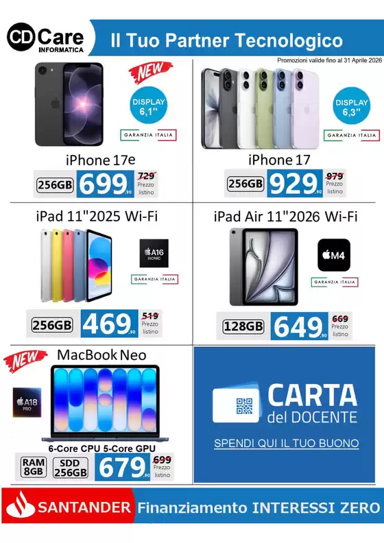 Volantino CD CARE Informatica | Il tuo partner tecnologico | 2026-04-07T00:00:00.000Z - 2026-04-30T00:00:00.000Z