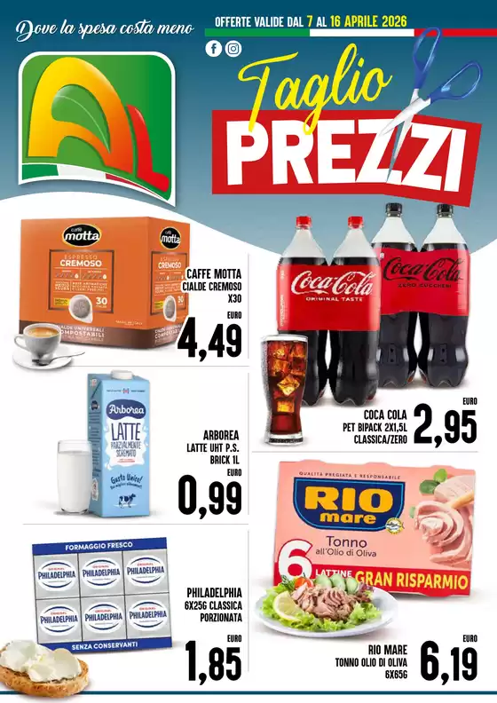 Volantino Al Discount | Taglio prezzi | 2026-04-07T00:00:00.000Z - 2026-04-16T00:00:00.000Z