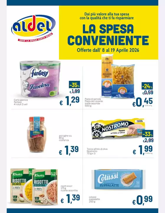 Volantino Aldel Discount | La spesa conveniente | 2026-04-08T00:00:00.000Z - 2026-04-19T00:00:00.000Z