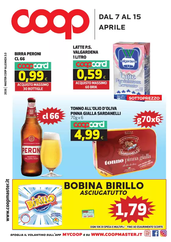 Volantino Coop | dal 7 al 15 aprile | 2026-04-07T00:00:00.000Z - 2026-04-15T00:00:00.000Z