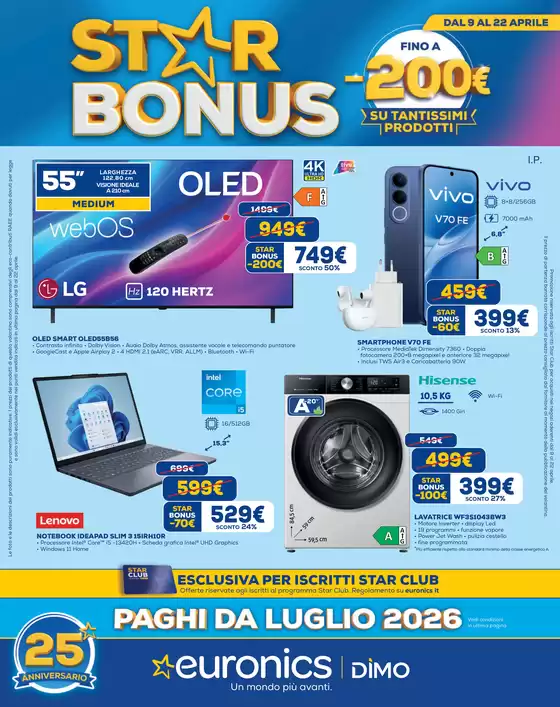 Volantino Euronics | StarBonus | 2026-04-09T00:00:00.000Z - 2026-04-22T00:00:00.000Z
