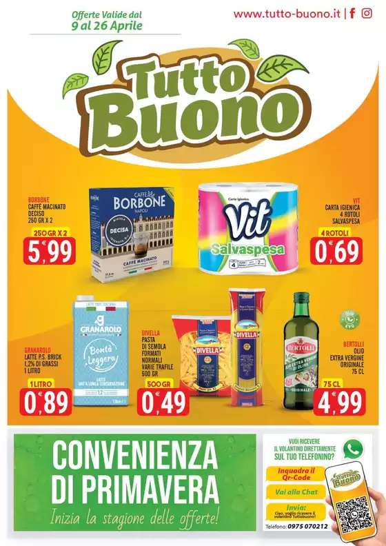 Volantino Tutto Buono a Lissone | Convenienza di primavera | 2026-04-09T00:00:00.000Z - 2026-04-26T00:00:00.000Z