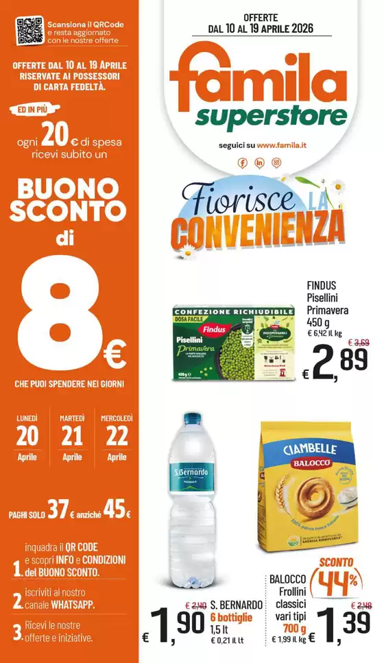 Volantino Famila Superstore | Fiorisce la convenienza! | 2026-04-10T00:00:00.000Z - 2026-04-19T00:00:00.000Z