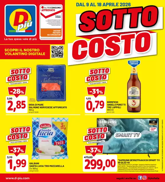 Volantino Dpiu | Sotto costo | 2026-04-09T00:00:00.000Z - 2026-04-18T00:00:00.000Z
