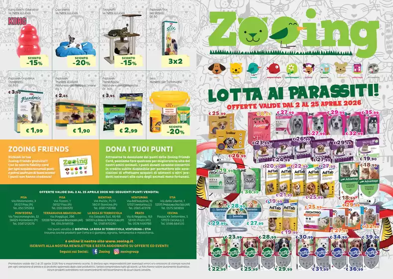 Volantino Zooing a Cesano Boscone | Zooing offerte | 2026-04-02T00:00:00.000Z - 2026-04-25T00:00:00.000Z