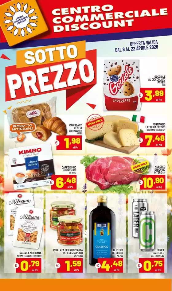 Volantino Centro Commerciale Discount | Sotto prezzo | 2026-04-09T00:00:00.000Z - 2026-04-22T00:00:00.000Z