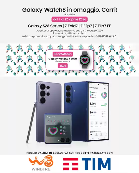 Volantino Yammo a Treviso | Galaxy Watch8 in omaggio. Corri! | 2026-04-07T00:00:00.000Z - 2026-04-26T00:00:00.000Z