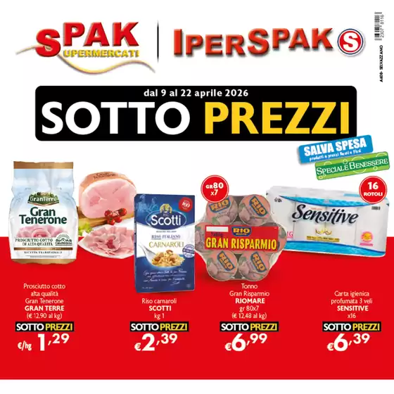 Volantino IperSpak a Treviso | Sotto prezzi | 2026-04-09T00:00:00.000Z - 2026-04-22T00:00:00.000Z