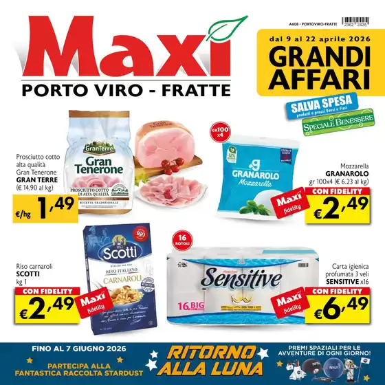 Volantino Maxì a Treviso | Grandi affari | 2026-03-09T00:00:00.000Z - 2026-04-22T00:00:00.000Z
