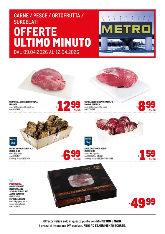 Volantino Metro a Curtatone | Offerte freschissimi | 2026-04-09T00:00:00.000Z - 2026-04-12T00:00:00.000Z