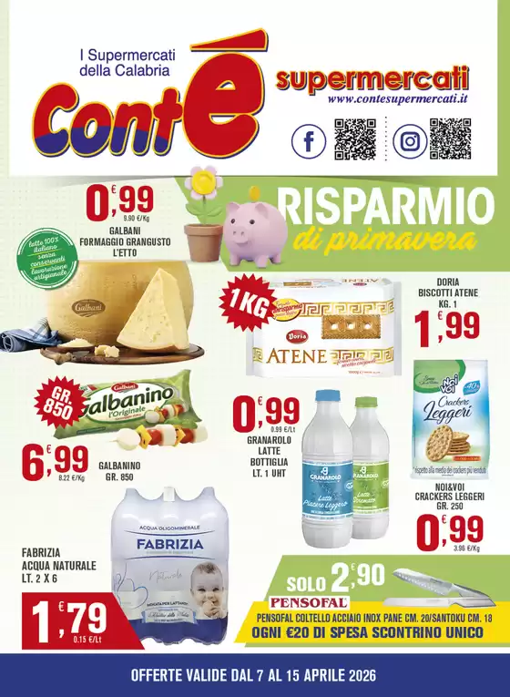 Volantino Contè a Curtatone | Risparmio di primavera | 2026-04-09T00:00:00.000Z - 2026-04-15T00:00:00.000Z