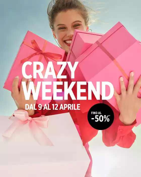Volantino Franciacorta Outlet Village a Cuceglio | Crazy weekend | 2026-04-09T00:00:00.000Z - 2026-04-12T00:00:00.000Z