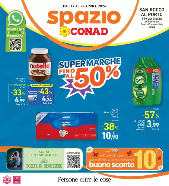 Volantino Spazio Conad | Super marche fino al 50% | 2026-04-17T00:00:00.000Z - 2026-04-29T00:00:00.000Z
