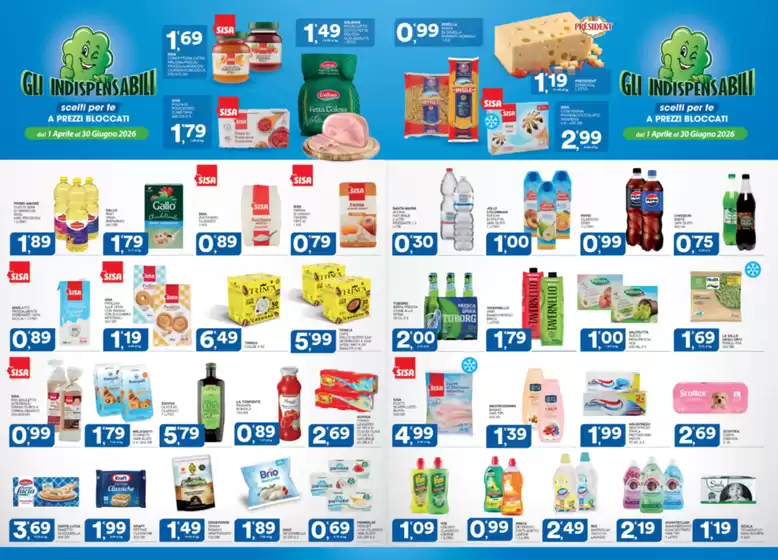 Volantino Sisa | Gli Indispensabili | 2026-04-01T00:00:00.000Z - 2026-06-30T00:00:00.000Z