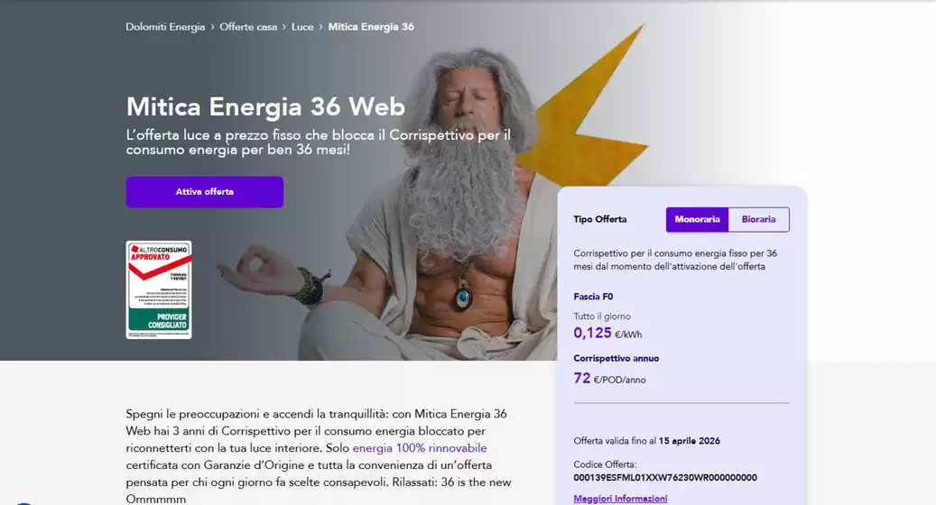 Volantino Dolomiti Energia a Rivolta d'Adda | Mitica gas 36 web | 2026-04-10T00:00:00.000Z - 2026-04-15T00:00:00.000Z