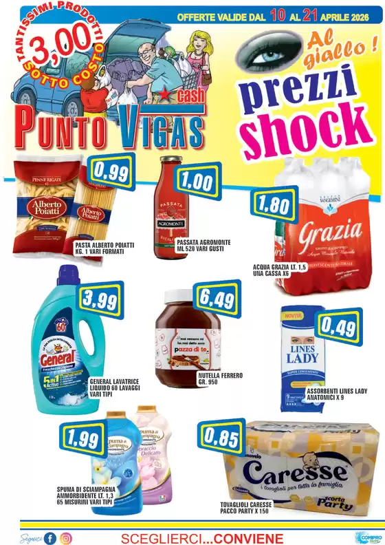 Volantino Punto Vigas | Prezzi shock | 2026-04-10T00:00:00.000Z - 2026-04-21T00:00:00.000Z