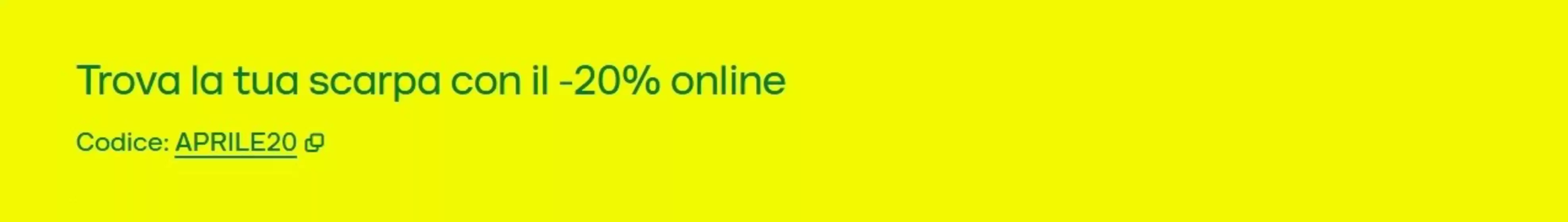 Volantino Deichmann a Quassolo | -20% online | 2026-04-10T00:00:00.000Z - 2026-04-12T00:00:00.000Z