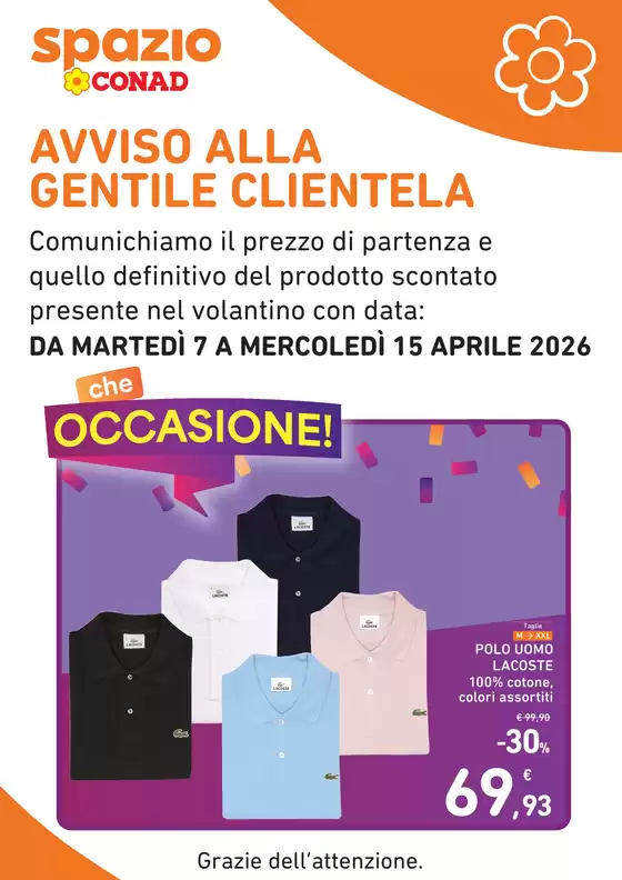 Volantino Spazio Conad | Che Occasione! | 2026-04-10T00:00:00.000Z - 2026-04-15T00:00:00.000Z