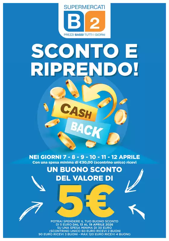 Volantino Supermercati B2 a Portici | Sconto e riprendo! | 2026-04-10T00:00:00.000Z - 2026-04-12T00:00:00.000Z
