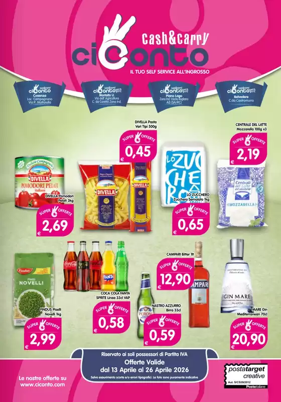 Volantino CiConto | Offerte CiConto | 2026-04-13T00:00:00.000Z - 2026-04-26T00:00:00.000Z