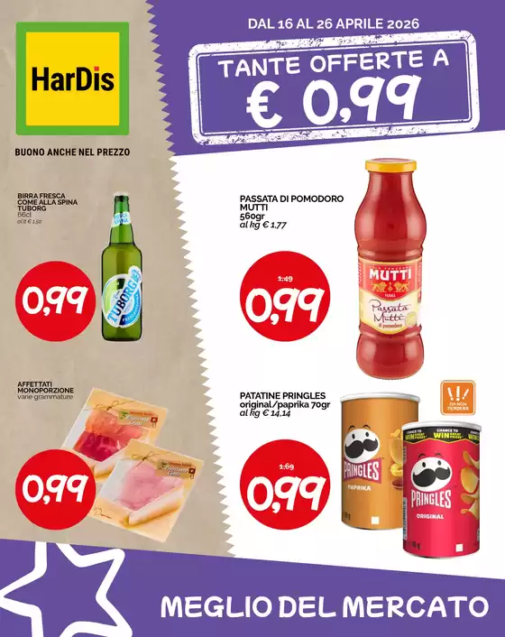 Volantino Hardis | Tante offerte a 0,99 euro | 2026-04-16T00:00:00.000Z - 2026-04-26T00:00:00.000Z