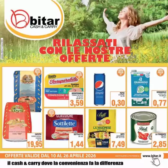 Volantino Bitar | Rilassati con le nostre offerte | 2026-04-10T00:00:00.000Z - 2026-04-26T00:00:00.000Z