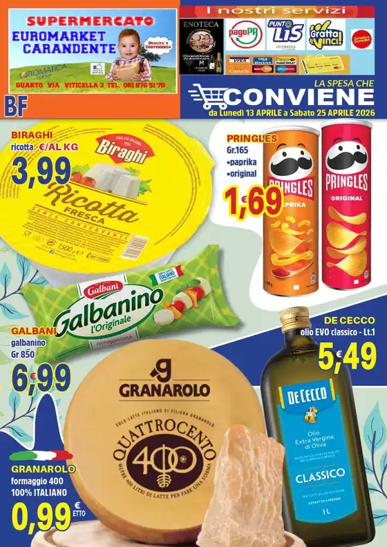 Volantino Euromarket Carandente | La spesa che conviene | 2026-04-13T00:00:00.000Z - 2026-04-25T00:00:00.000Z