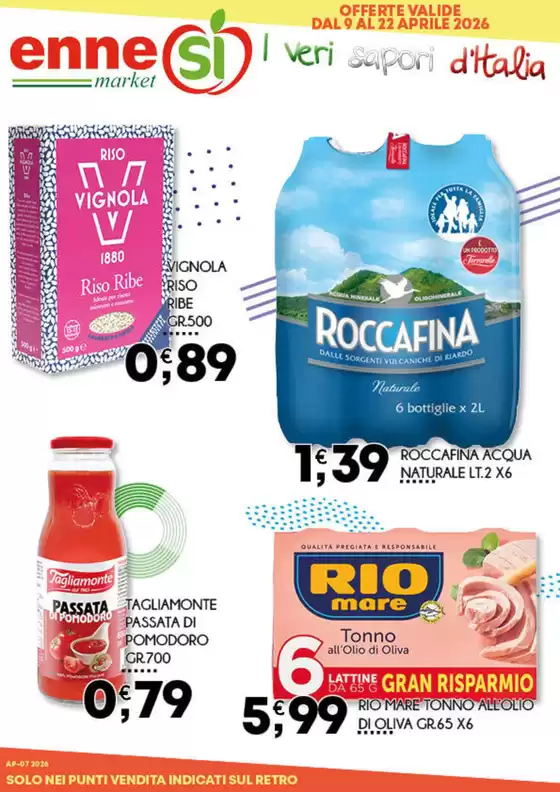 Volantino Ennesi Supermercati | I veri sapori ditalia | 2026-04-13T00:00:00.000Z - 2026-04-22T00:00:00.000Z