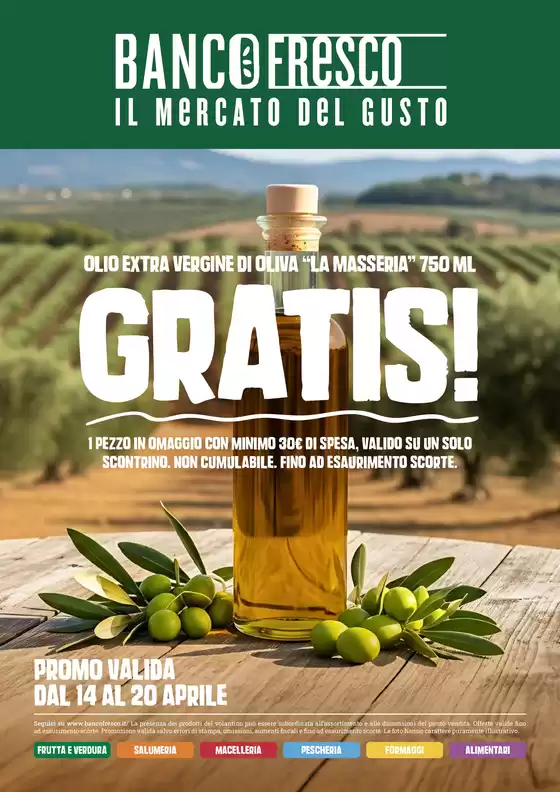 Volantino Banco Fresco | Gratis! | 2026-04-14T00:00:00.000Z - 2026-04-20T00:00:00.000Z