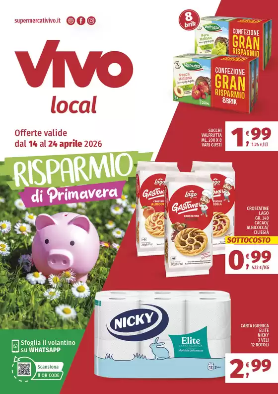 Volantino Vivo Market | Risparmio di primavera | 2026-04-14T00:00:00.000Z - 2026-04-24T00:00:00.000Z