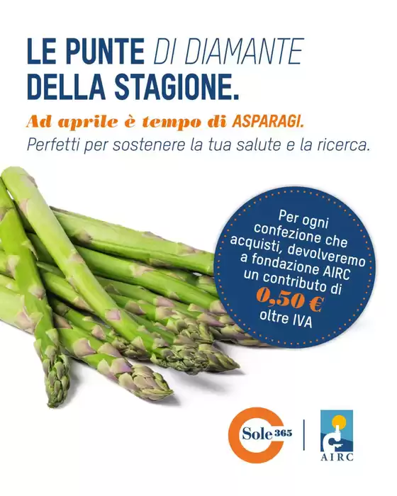 Volantino Sole 365 | Le punte di diamante della stagione | 2026-04-14T00:00:00.000Z - 2026-04-30T00:00:00.000Z