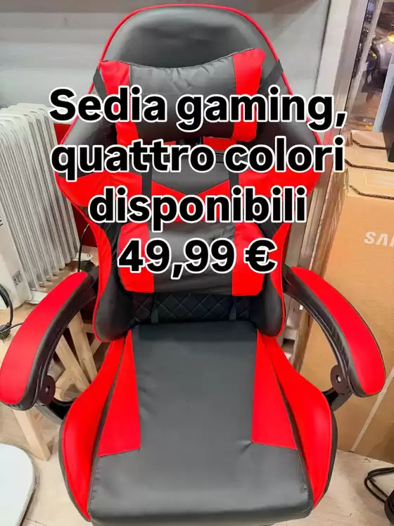 Volantino Telitaly | Sedia gaming quattro colori disponibili 50 euro | 2026-04-14T00:00:00.000Z - 2026-04-19T00:00:00.000Z