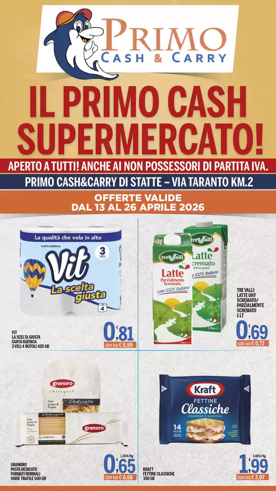 Volantino Pascar | Il primo cash supermercato! | 2026-04-13T00:00:00.000Z - 2026-04-26T00:00:00.000Z