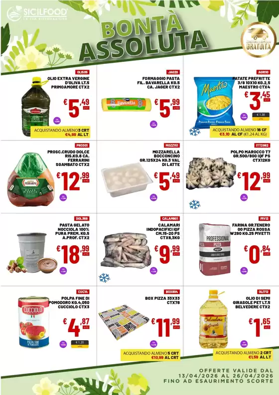 Volantino Sicil Food | Bonta assoluta | 2026-04-13T00:00:00.000Z - 2026-04-26T00:00:00.000Z